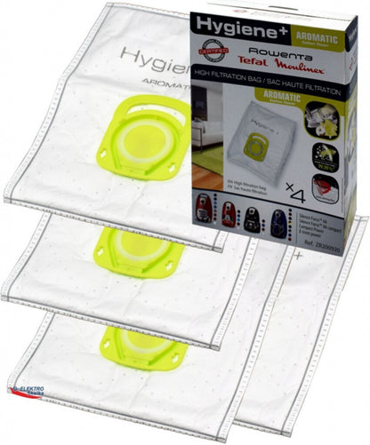 Kit 4 bags Hygiene+ Aromatic Cotton Flower Rowenta Vacuum Cleaner - ZR200920