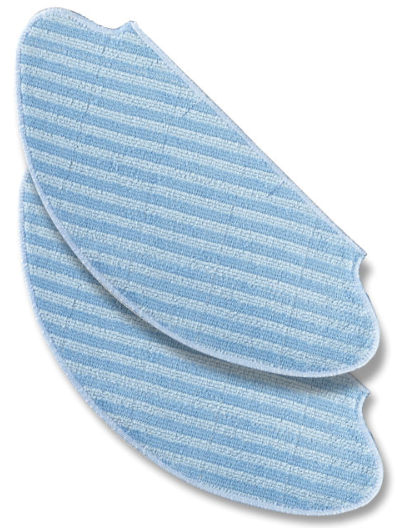 2 Blue Microfiber Mop Pads for ROWENTA Robot Vacuum Cleaner - ZR740001