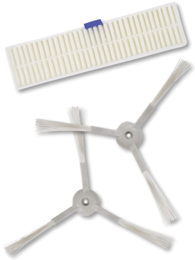 Kit of 2 brushes and 1 filter for Rowenta robot vacuum cleaner - ZR740002