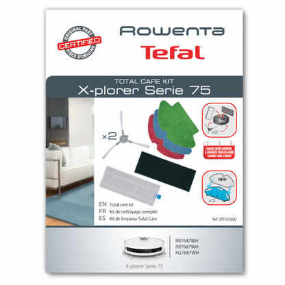 Kit completo de limpeza aspirador robot Rowenta - ZR763000