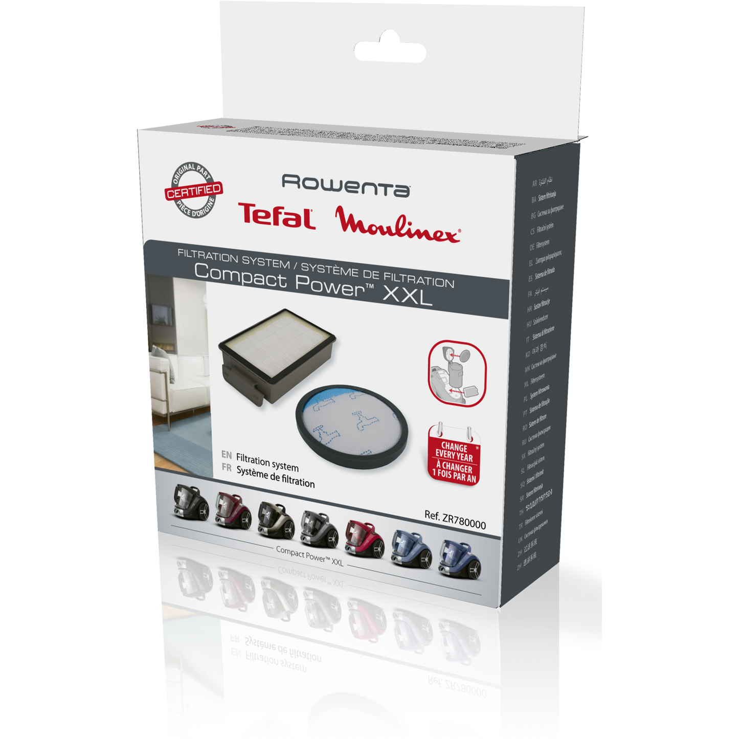 Kit de Filtros Aspirador Rowenta - ZR780000
