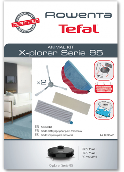 Kit de manutenção animal para aspirador robot Rowenta - ZR792000